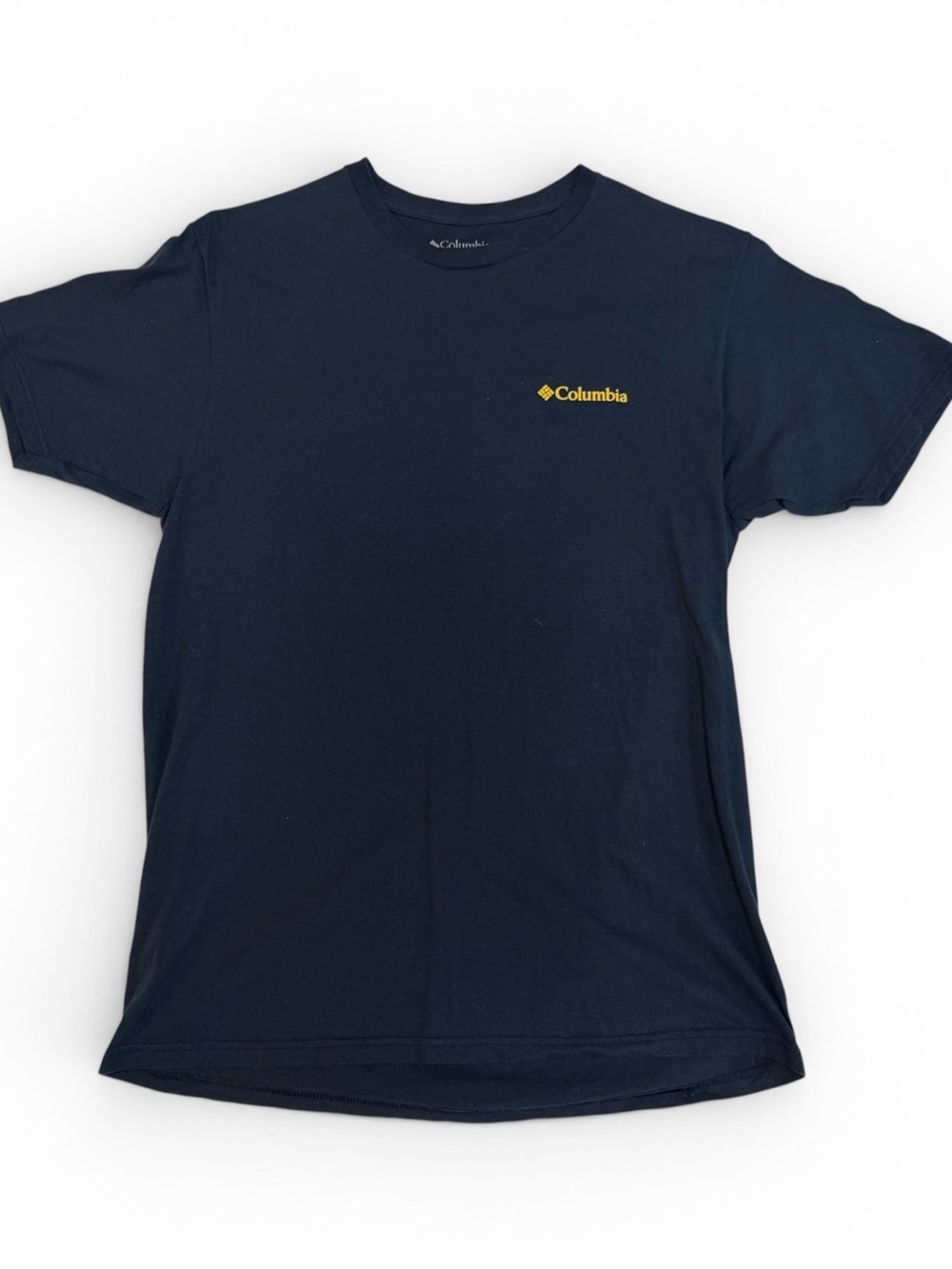 Columbia Navy Short-Sleeve Tee with Yellow Logo